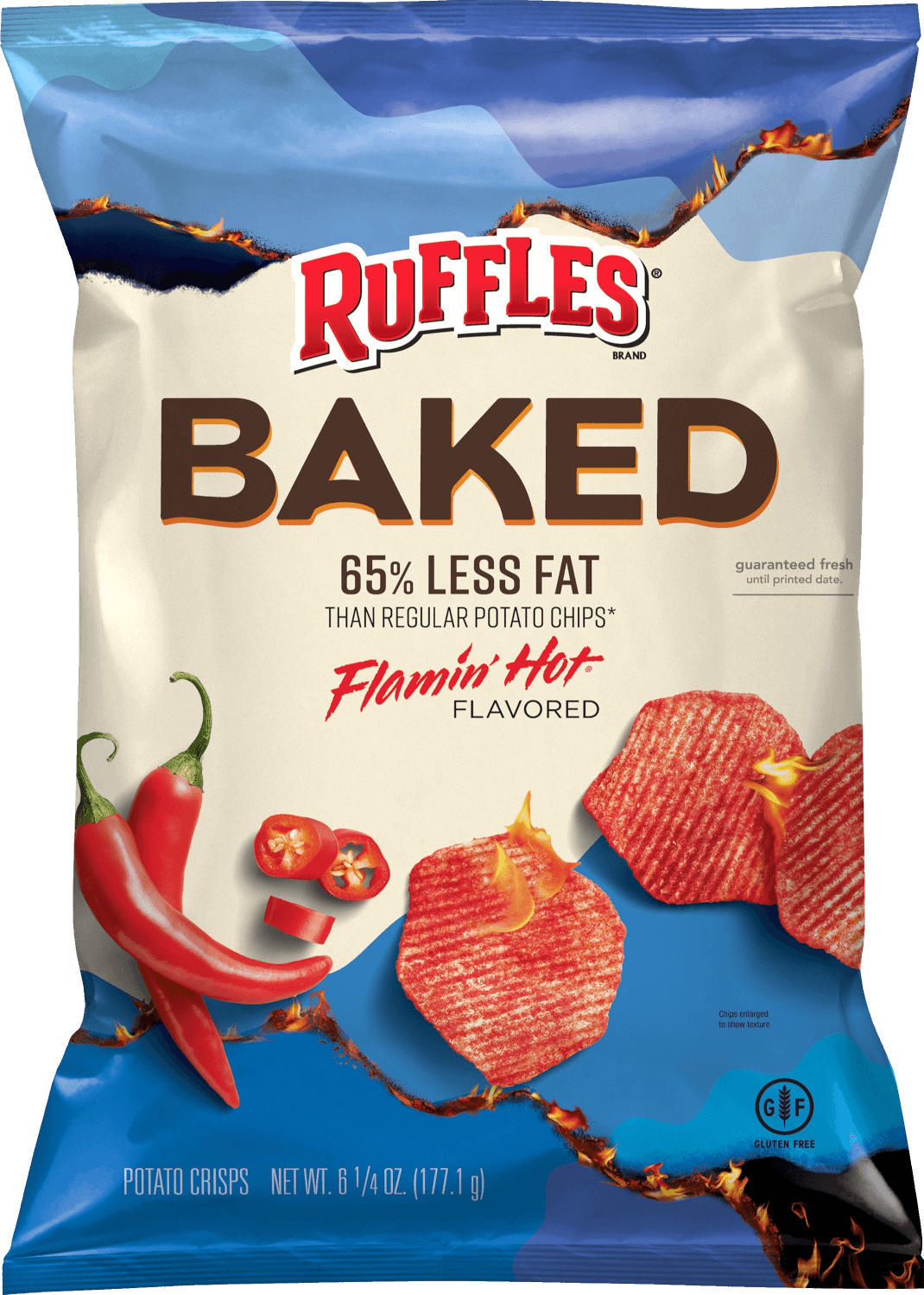 Ruffles® BAKED Flamin’ Hot® Potato Crisps