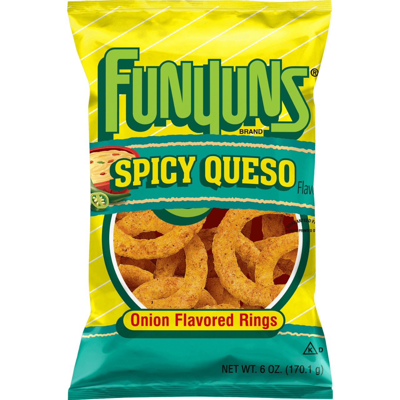 FUNYUNS® Spicy Queso Flavored, Onion Flavored Rings